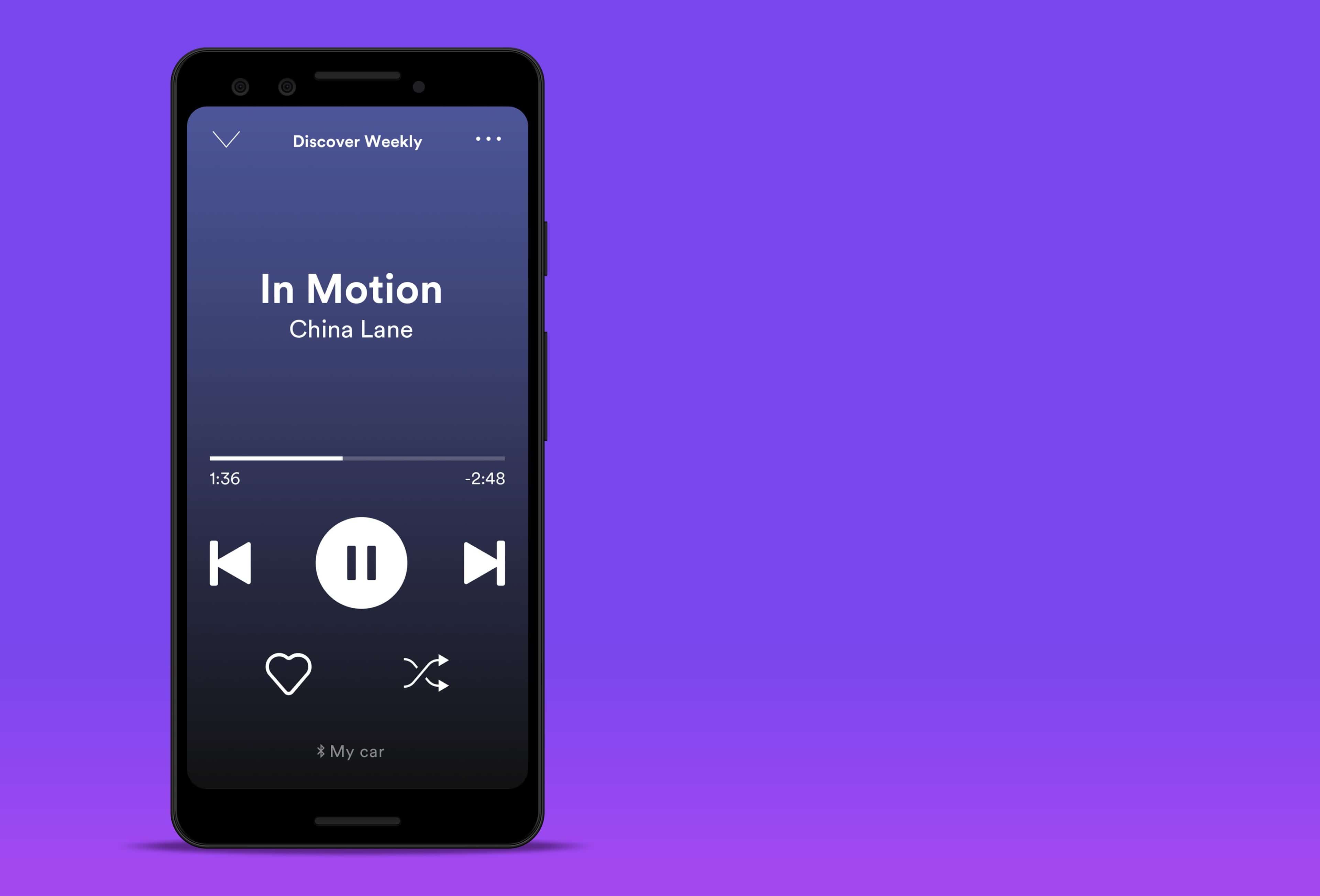 spotify araba görünümü car view