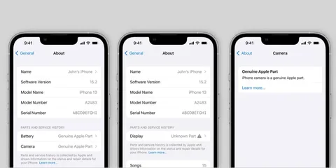 iOS 15.2 iPhone’un parça değişim geçmişini gösterecek