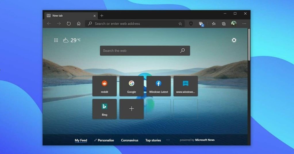 microsoft edge rss