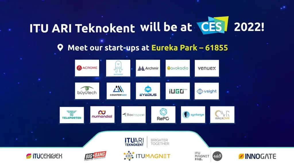 CES 2022’ye katılan 16 farklı İTÜ ARI Teknokent girişimi