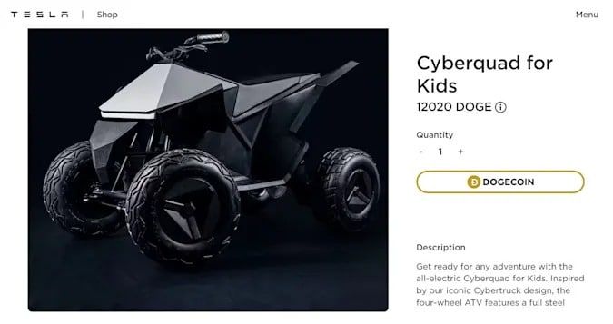 tesla dogecoin