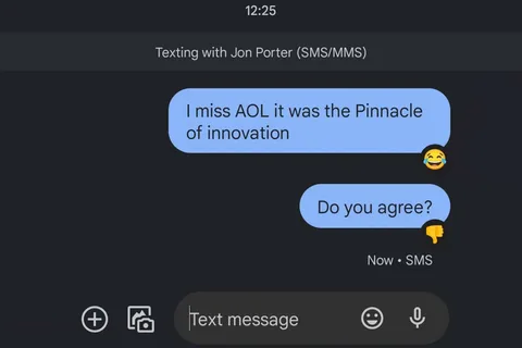 Android Mesajlar iOS mesaj tepkilerini düzgün şekilde gösteriyor