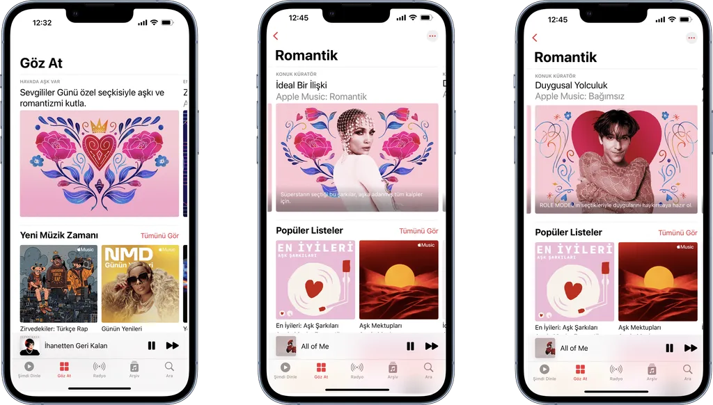 Apple Music’ten özel Sevgililer Günü çalma listeleri