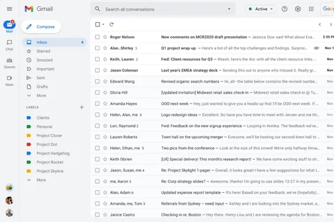Gmail için çalışanların işlerini kolaylaştıracak yeni arayüz değişiklikleri geliyor
