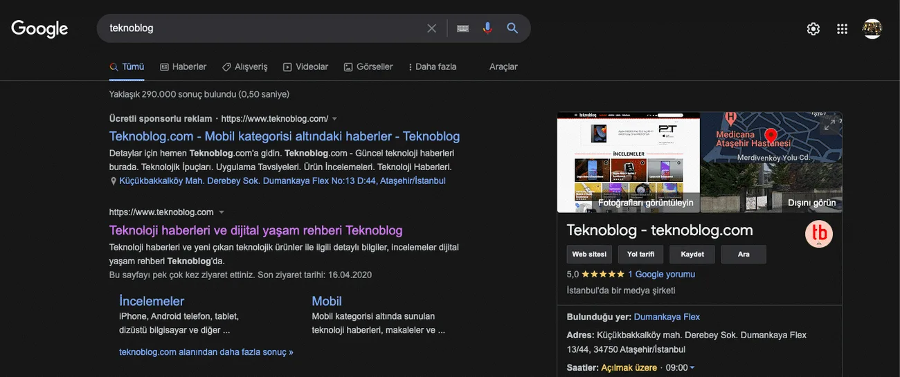 Google’ın koyu modu artık daha koyu