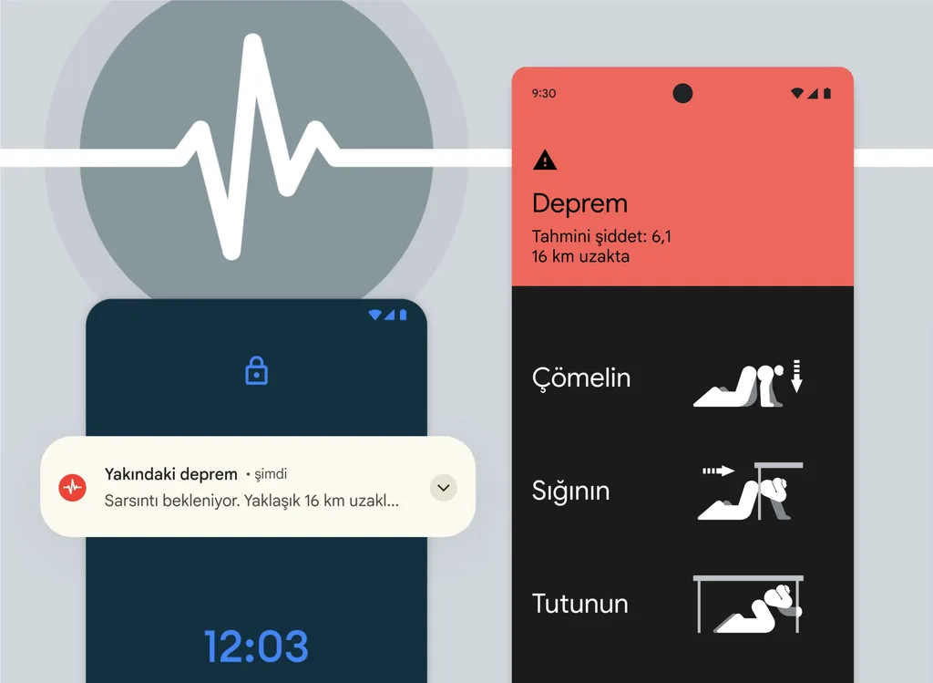 Google’ın Türkiye’de de kullanılan Android Deprem Uyarı Sistemi AFAD’a link verecek