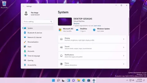 Windows 11’i desteklenmeyen donanıma yüklediğinizde bir filigran görebilirsiniz