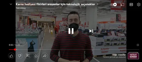 YouTube iOS ve Android uygulamasına yeni tam ekran video tasarımı