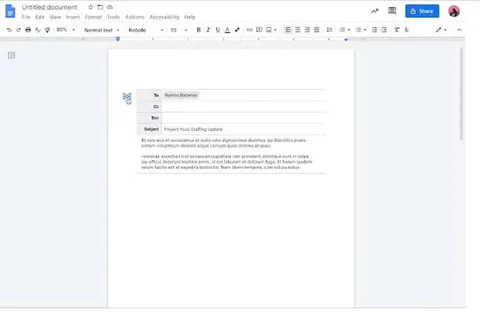 Google Dokümanlar ile e-posta taslağı hazırlamak kolaylaşıyor
