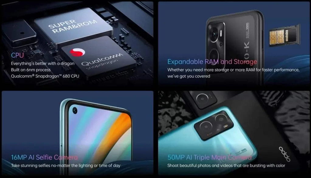 Oppo K10’un özelliklerini gösteren yeni sızıntı