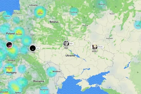 Snap Maps ısı haritası Ukrayna için devre dışı bırakıldı