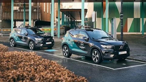 volvo kablosuz elektrikli otomobil şarj