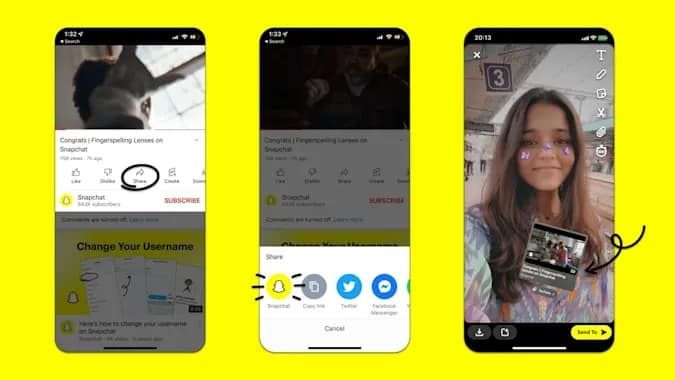 youtube videoları snapchat