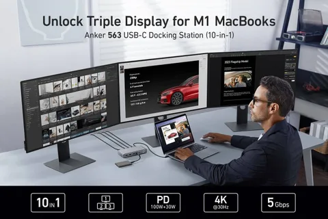 Anker 563 USB hub ile M1 MacBook’ların görüntü aktarımı sınırlaması kalkıyor