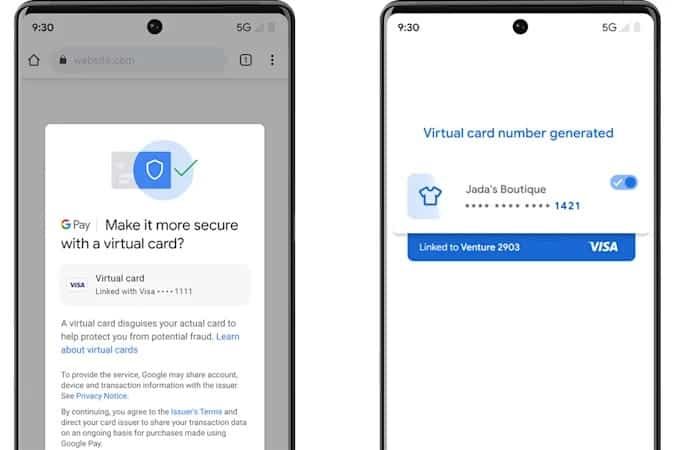 google sanal kredi kartı