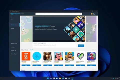 Microsoft Windows 11 için Android 12.1 testlerine başladı