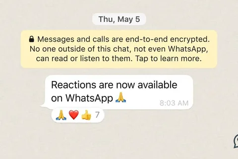 WhatsApp emoji ile reaksiyon özelliğini dağıtıma çıkardı