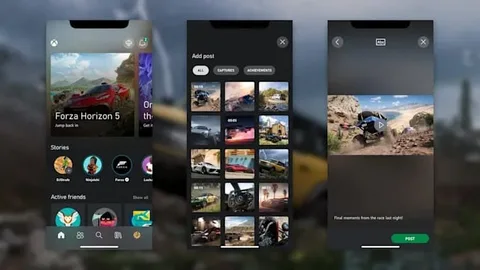 Xbox mobil uygulaması için yeni sosyal paylaşım özelliği