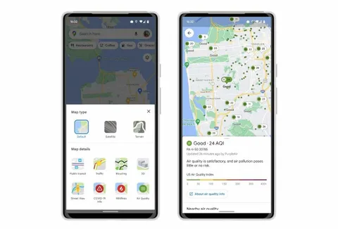 Google Haritalar kullanıcılarına hava kalitesi hakkında bilgi verecek