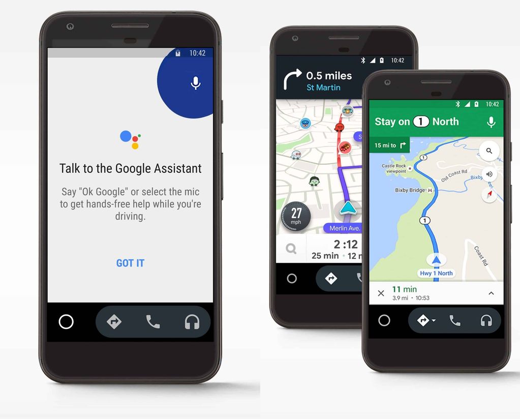 android auto for phone screens