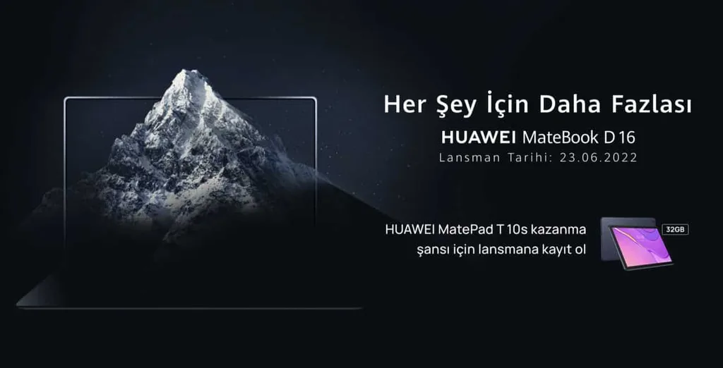 Huawei MateBook D16 özel bir kampanya ile Online Mağaza’da ön satışta