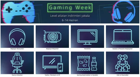 Oyun severlerin dikkatini çekecek indirimler ve fırsatlar Amazon.com.tr’de