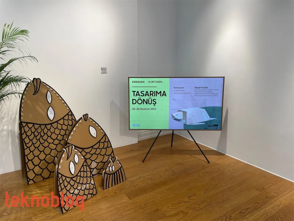 Televizyon kutularının tasarıma dönüştüğü Samsung Eco-Package Sergisi açıldı