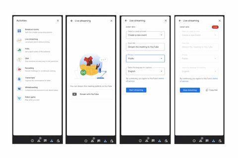 google meet youtube