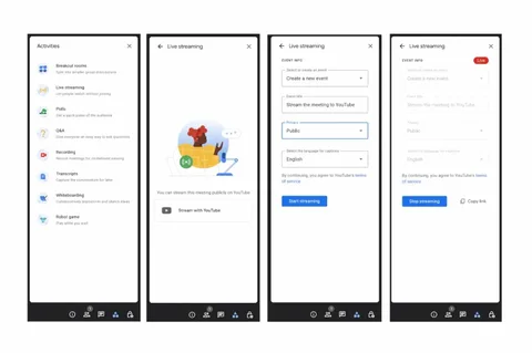 Google Meet toplantıları YouTube’da kolaylıkla yayınlanabilecek