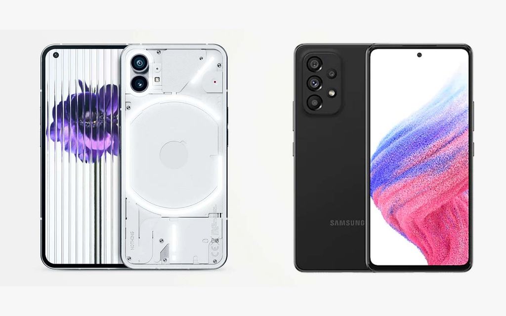 nothing phone 1 samsung galaxy a53 karşılaştırma