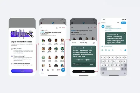 Twitter Spaces kesitlerini herkes paylaşabilecek