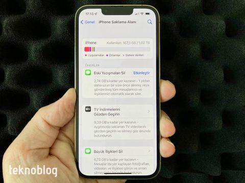iphone saklama alanı yer açma