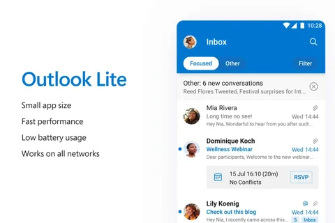 Outlook Lite tarihe karışıyor, kullanıcılar başka uygulamaya yönlendiriliyor