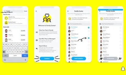 Snapchat Aile Merkezi ile anne ve babalara çocuklarının arkadaşlarını gösterecek