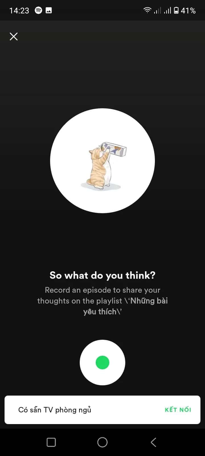 spotify sesli reaksiyon