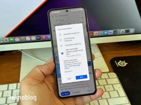 Google Haritalar’ın yakıt verimliliğine göre rota seçenekleri özelliği Türkiye’de