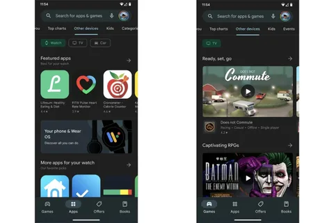 Google Play Store’da Android TV ve Wear OS uygulamalarını bulmak kolaylaşıyor