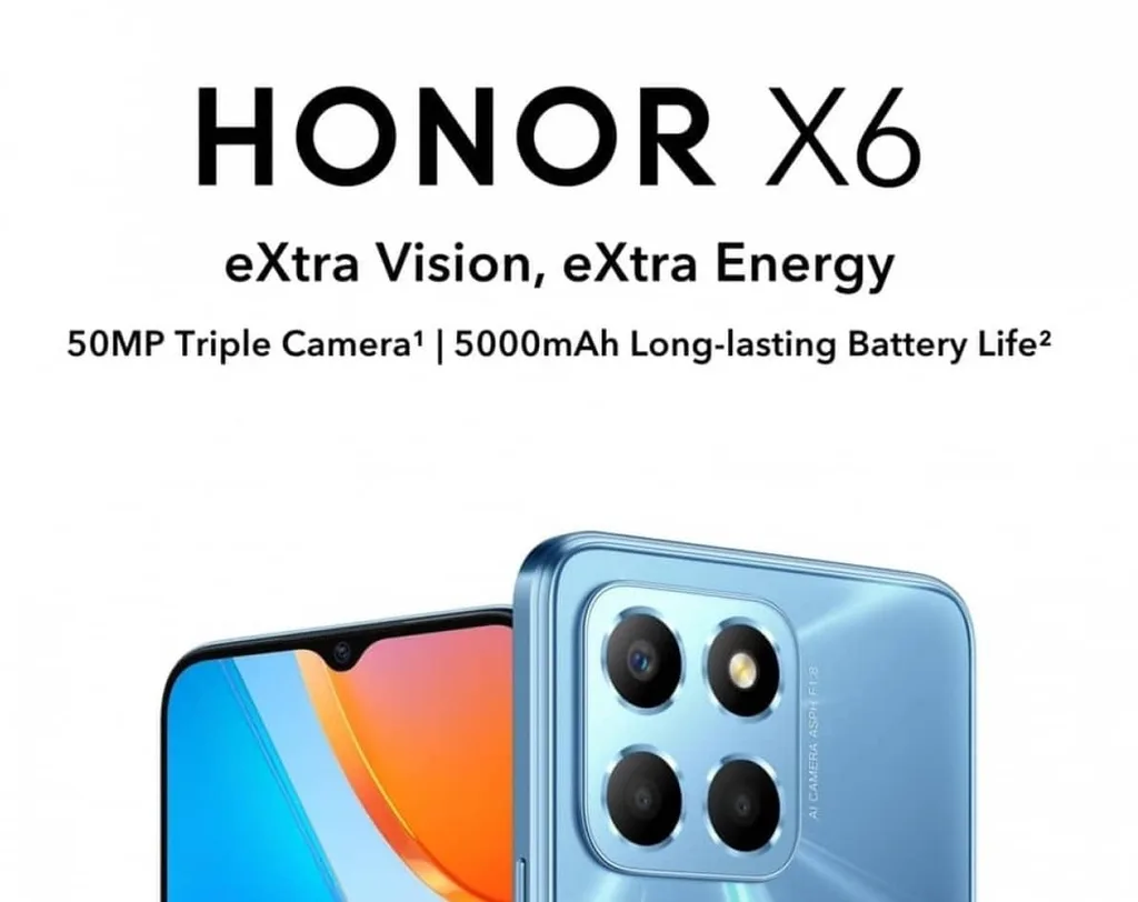 Honor X6 50 MP kamera ve büyük pille geliyor