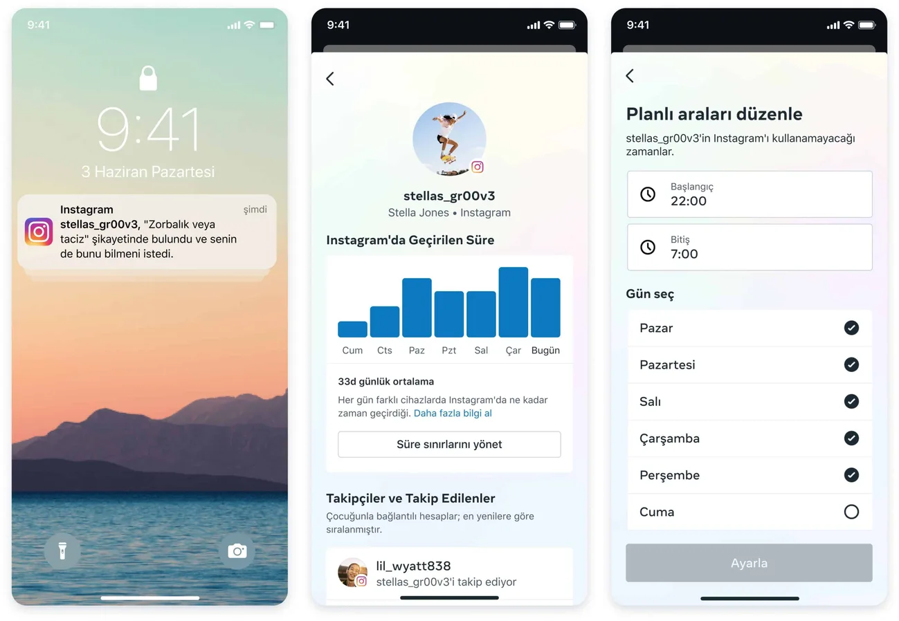 Instagram Aile Merkezi özelliği Türkiye’de kullanımda