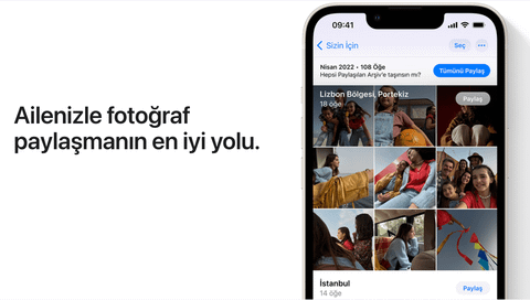 ios 16 icloud paylaşılan fotoğraf arşivi
