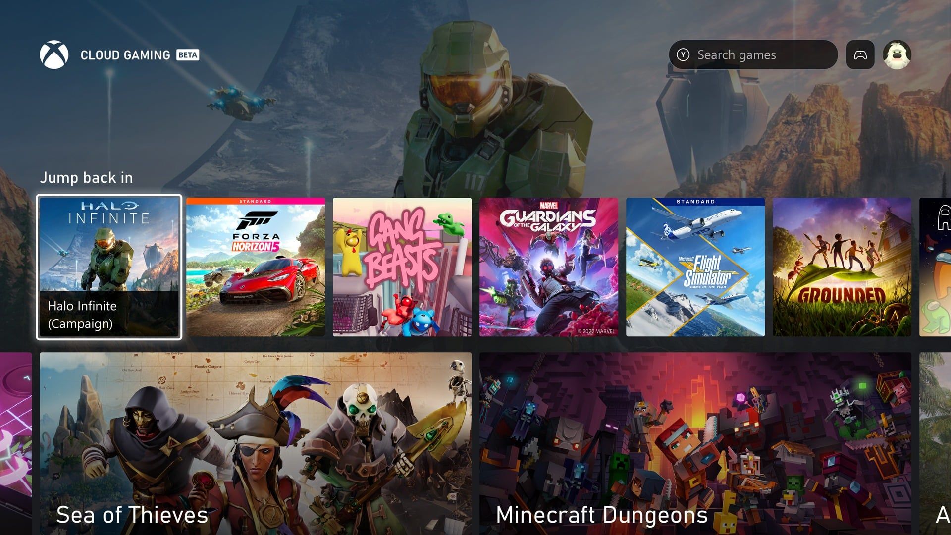 xbox home ui