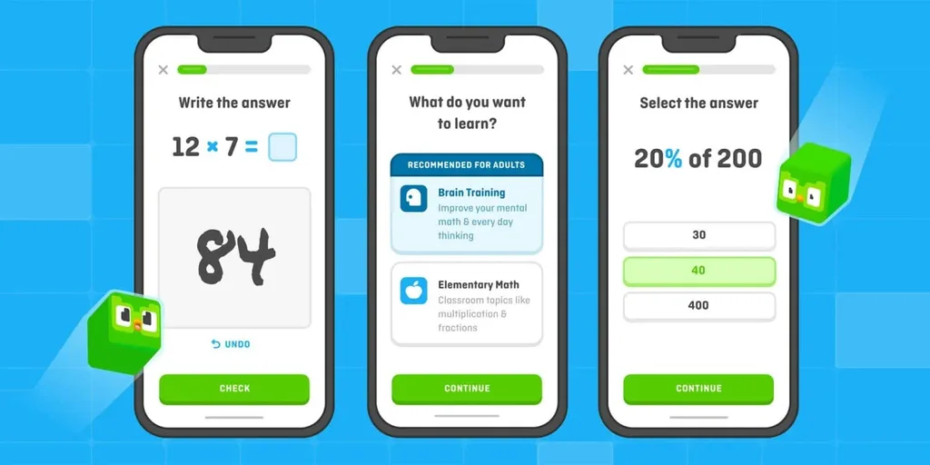 Duolingo Math uygulaması sonunda kullanıcılarla buluşuyor