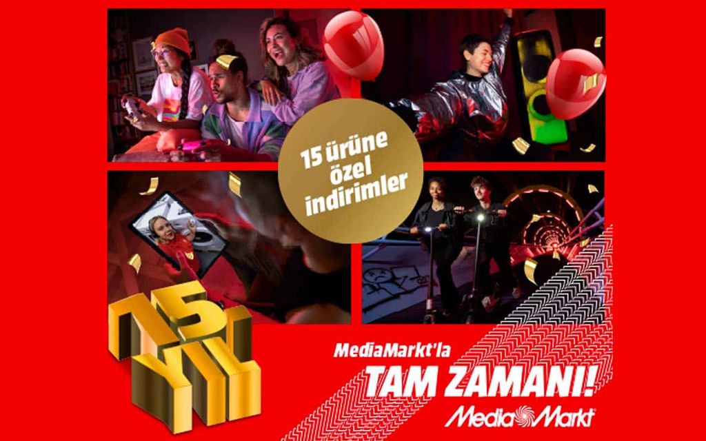 mediamarkt 15. yıl 15 ürüne özel indirimler