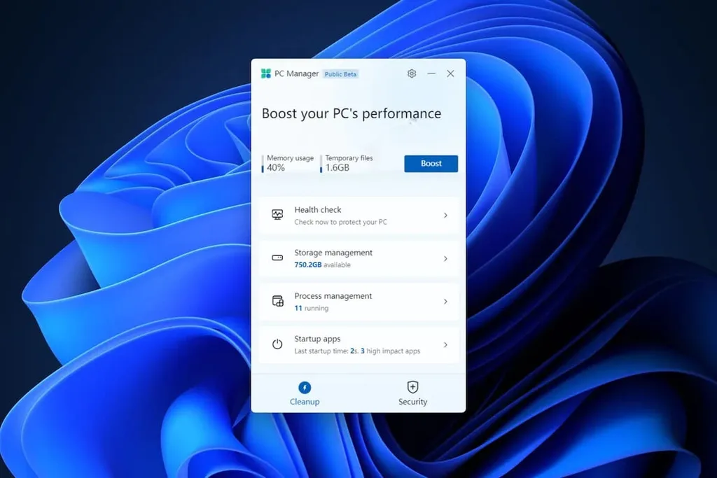 Microsoft’tan CCleaner işlevlerini yerine getiren özel PC Manager uygulaması