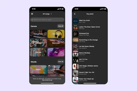 Pinterest Idea Pins özelliğine popüler müzik desteği