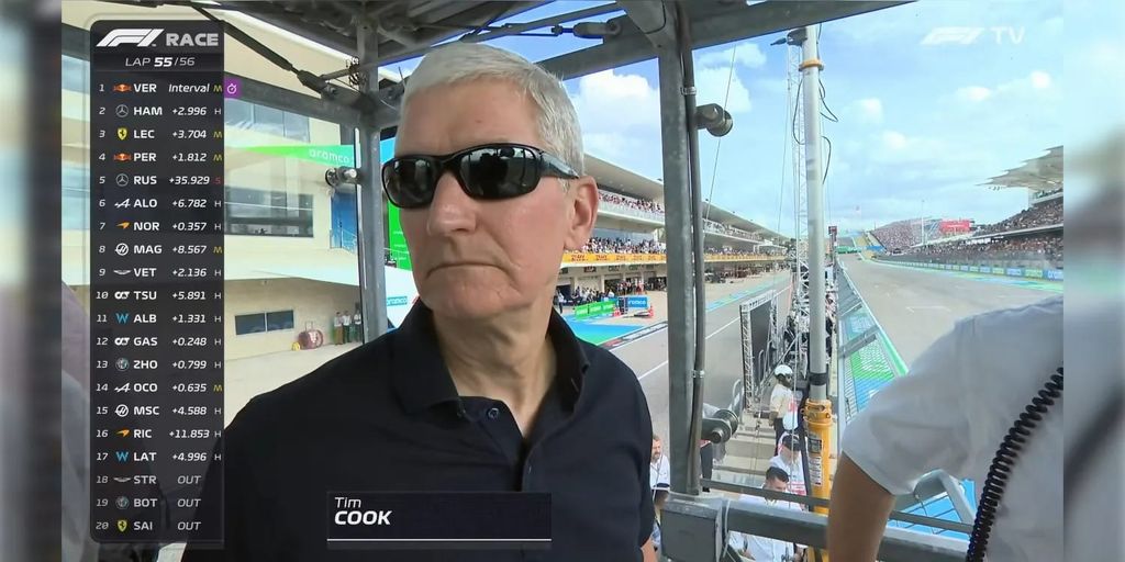 tim cook f1