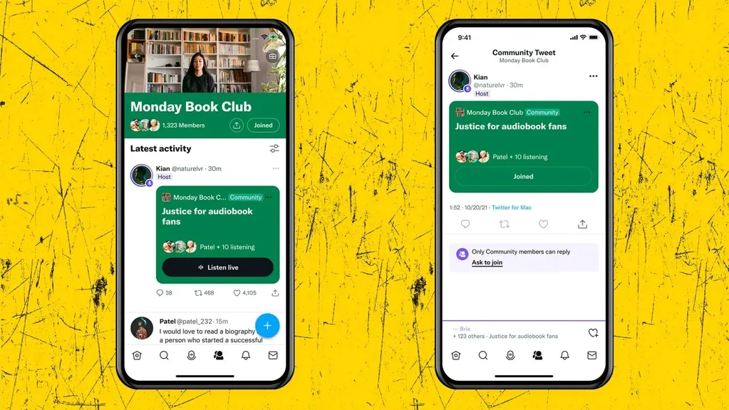 Twitter Spaces odalarını Topluluklar’a götürüyor