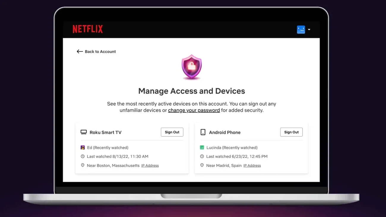 Netflix’in yeni aracıyla hesaba bağlı cihazların erişimi uzaktan kesilebiliyor