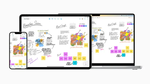 Apple Freeform ile iPhone, iPad ve Mac’lerde yeni bir ortak çalışma alanı sunuluyor