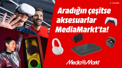 Kulaklık, hoparlör, mouse, klavye gibi aksesuarlara MediaMarkt’ta kampanya var